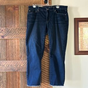 Eileen Fisher raw hem crop jeans